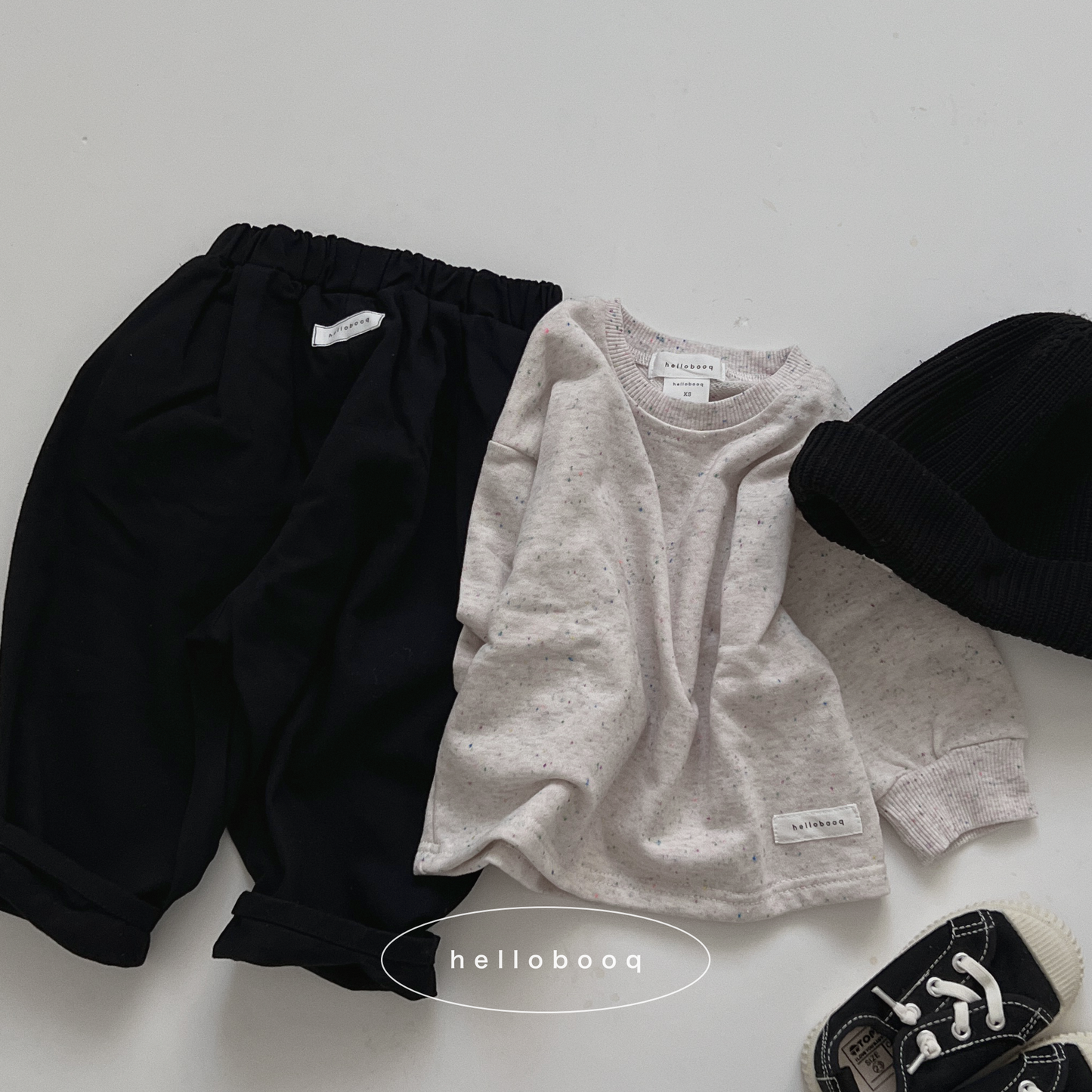 back tag cotton pants