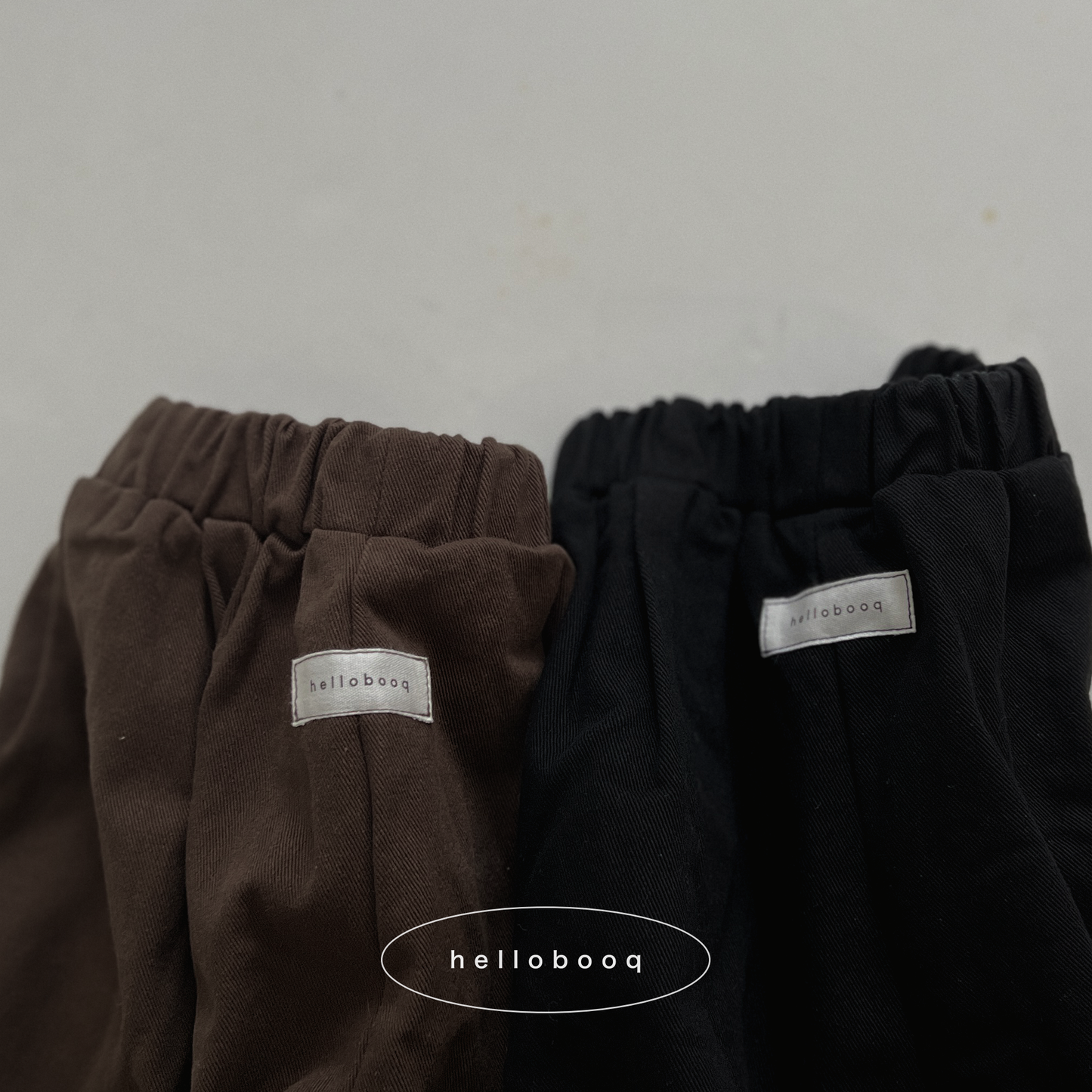 back tag cotton pants
