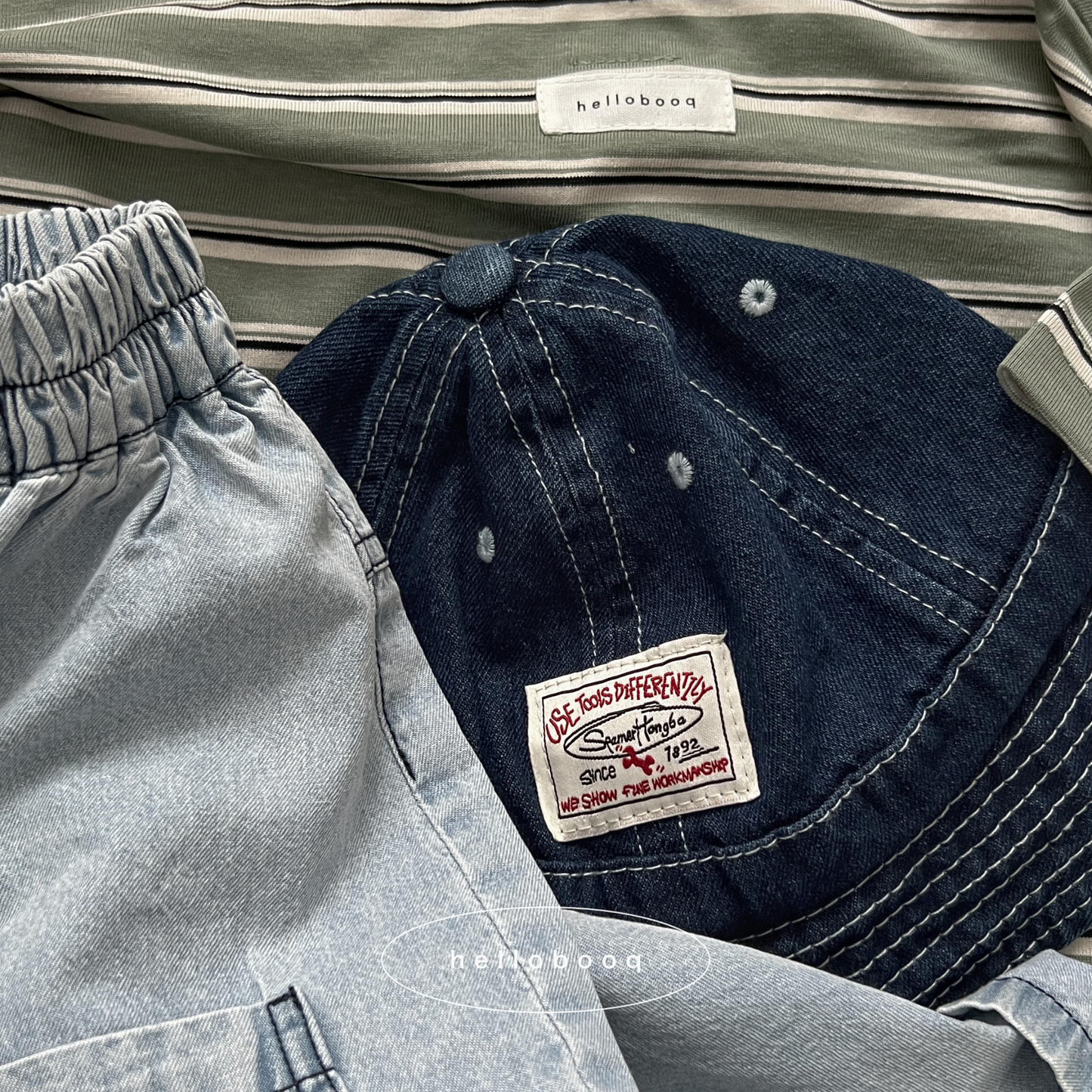 denim bucket hat