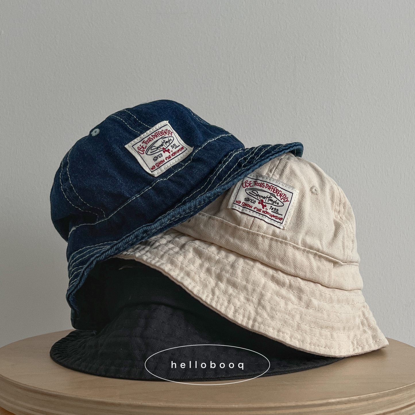 denim bucket hat