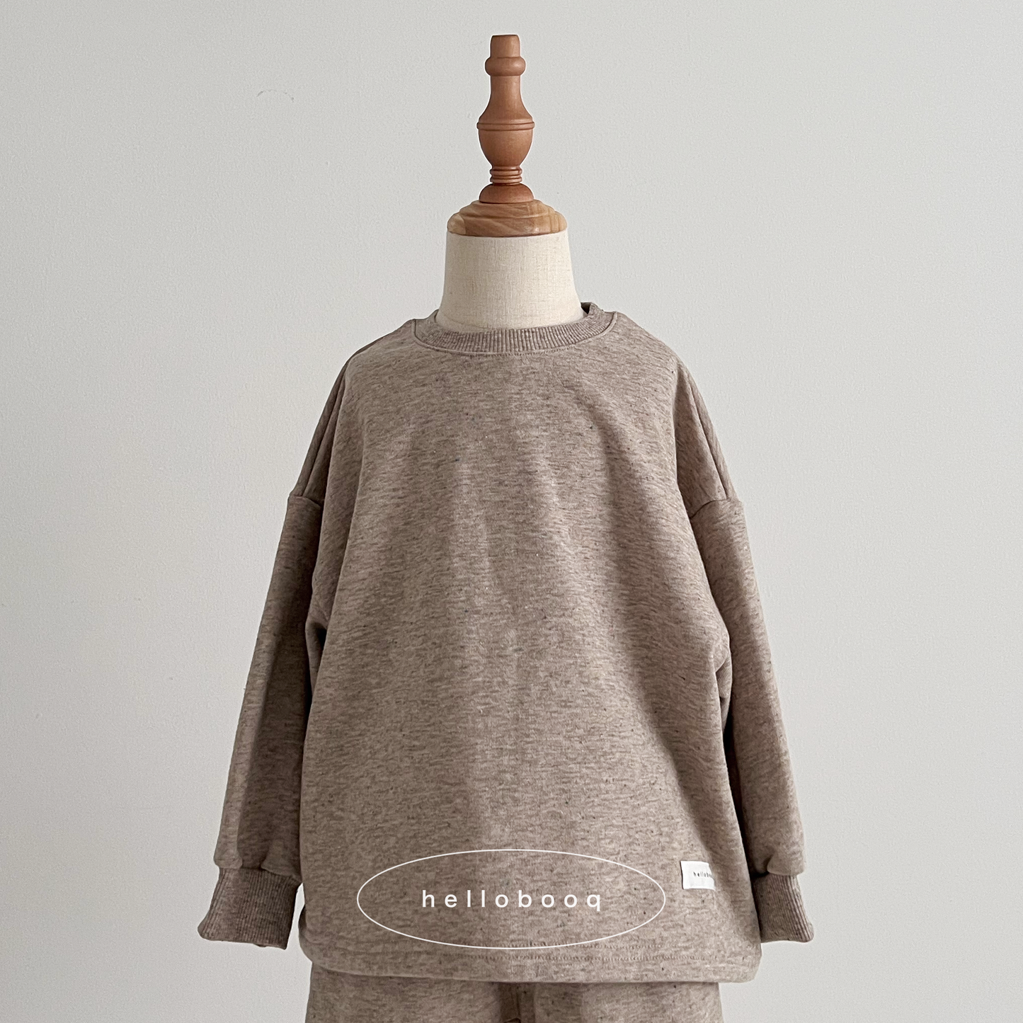 【 2次受注 】nefu sweat long tee #brown / 11月下旬から12月中旬発送予定