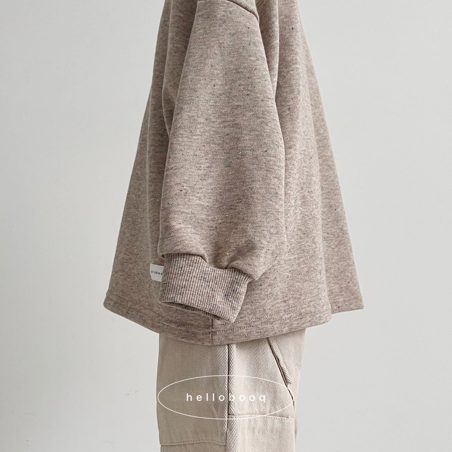 【 2次受注 】nefu sweat long tee #brown / 11月下旬から12月中旬発送予定