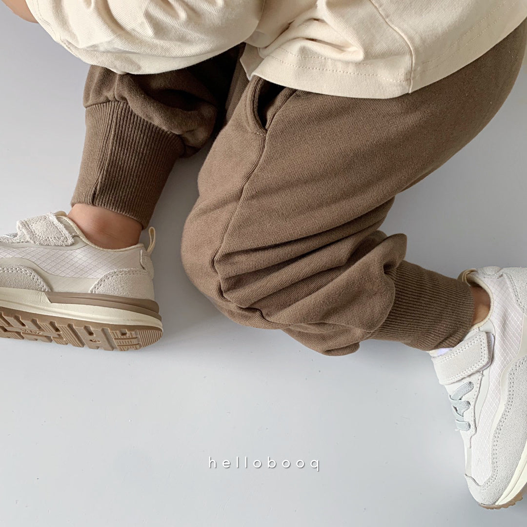 rib sweat jogger pants
