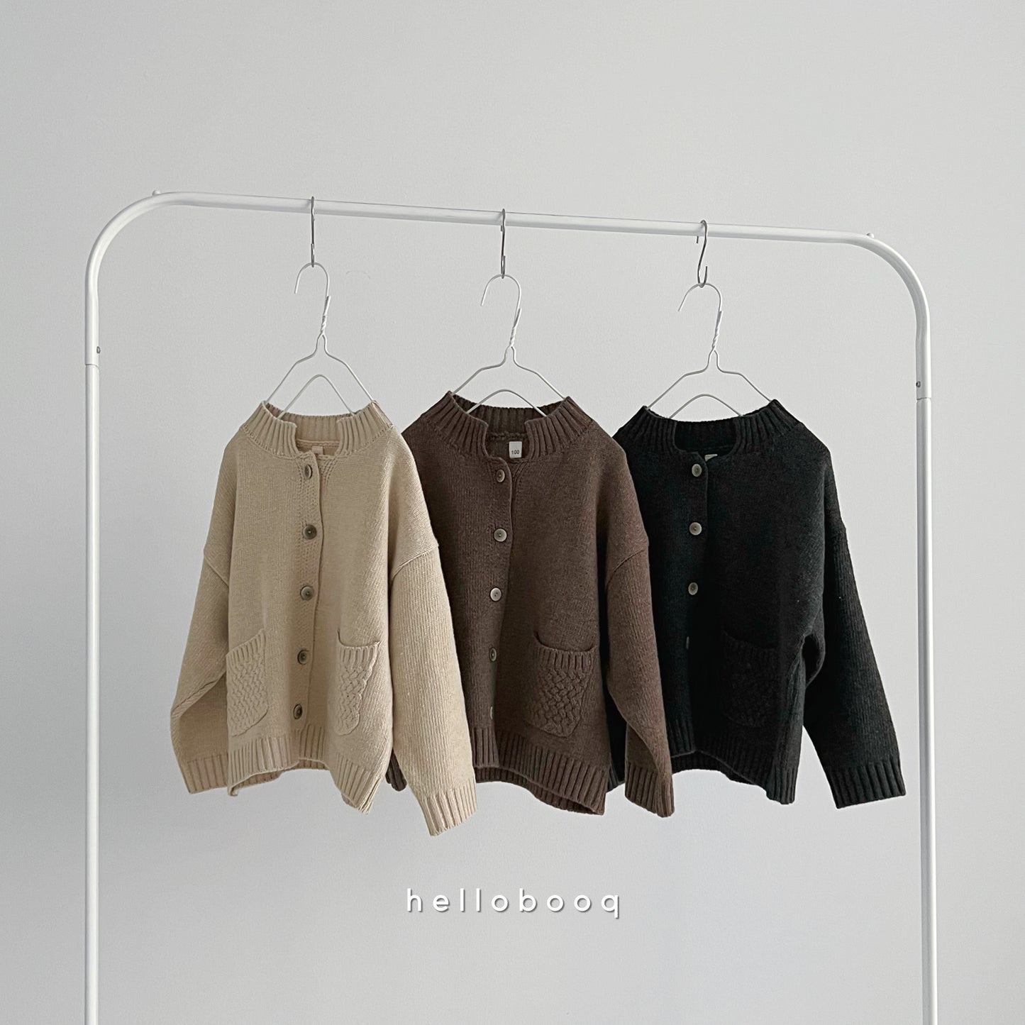stand collar cardigan