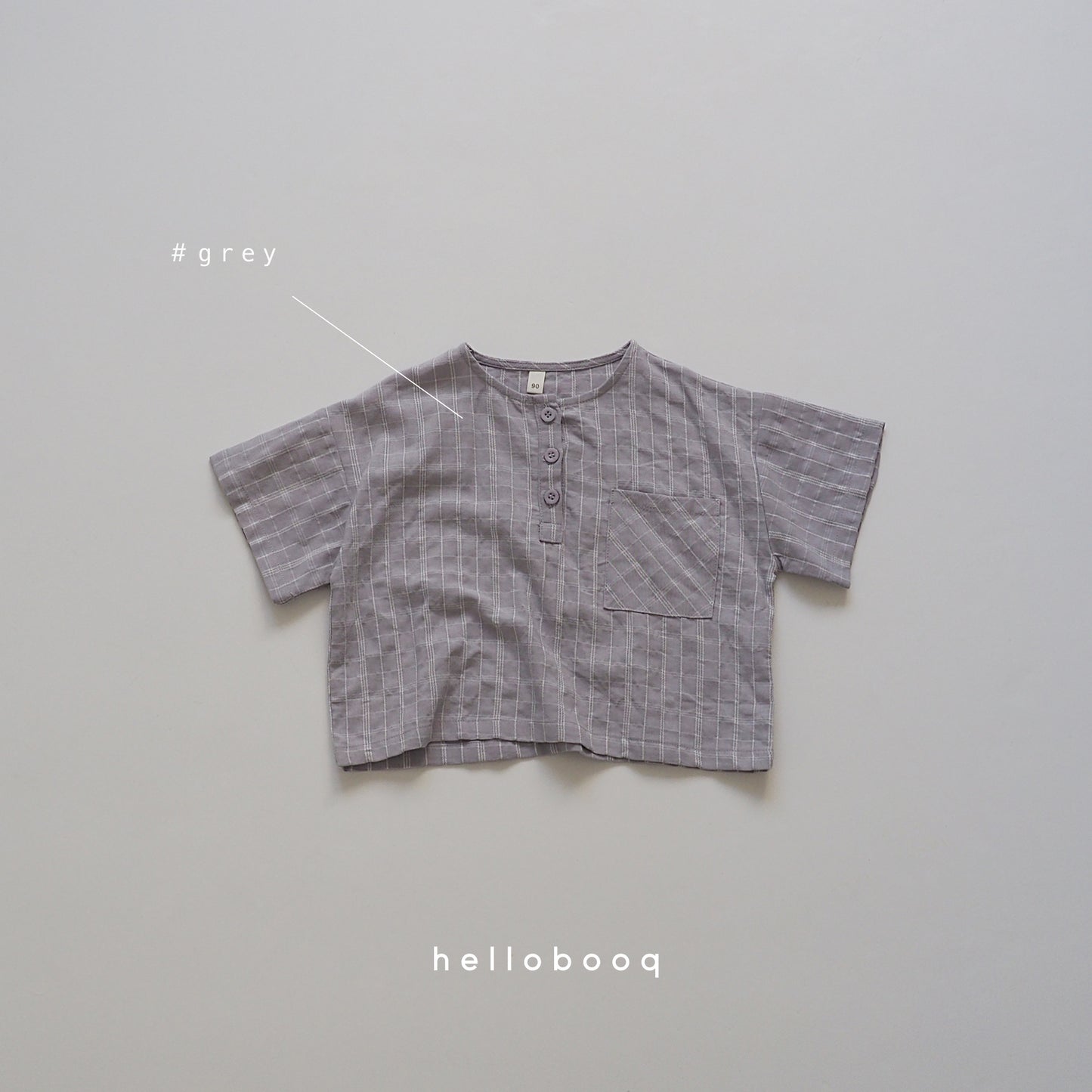 plaid henry tee
