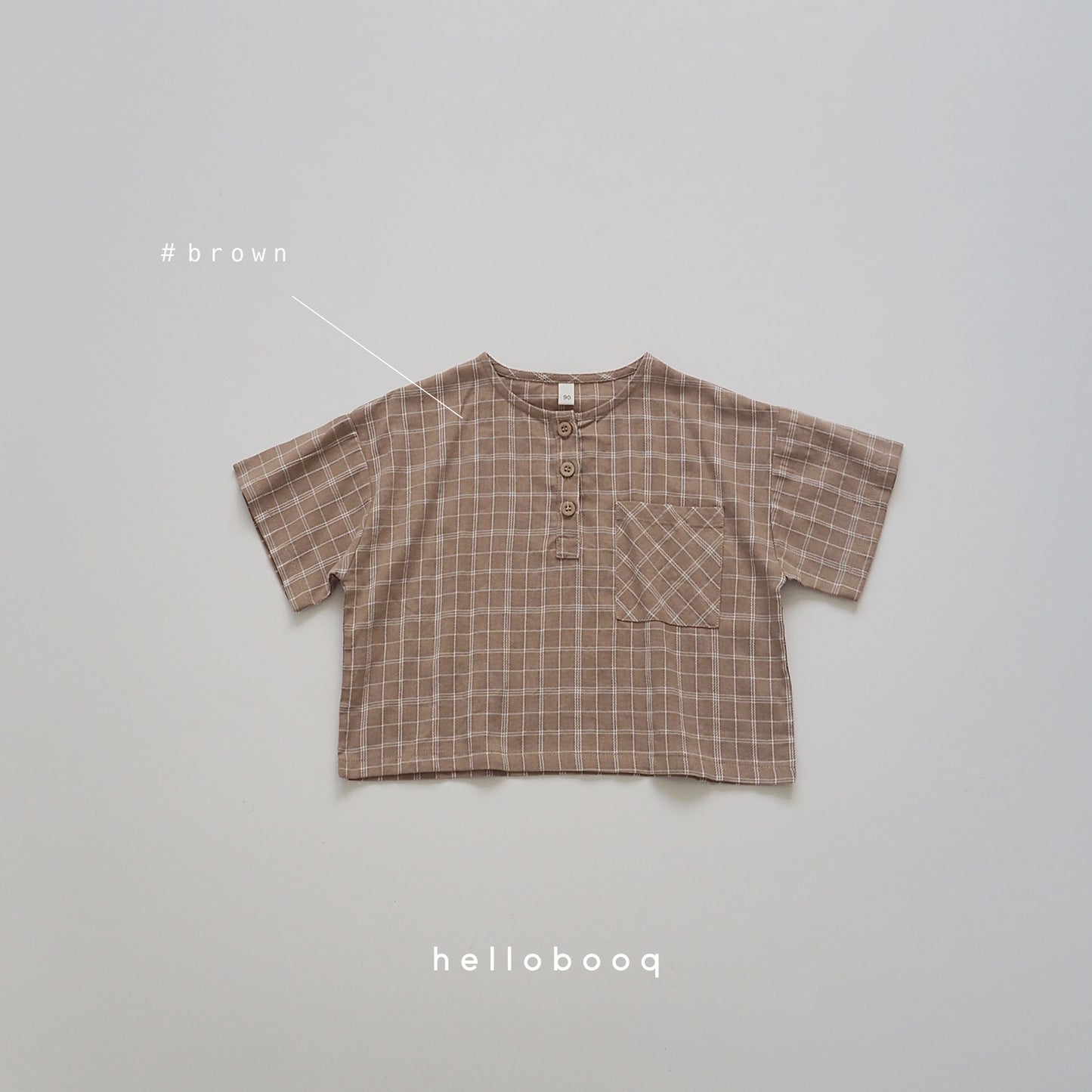 plaid henry tee