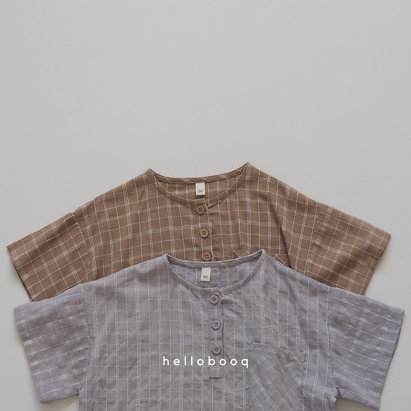 plaid henry tee