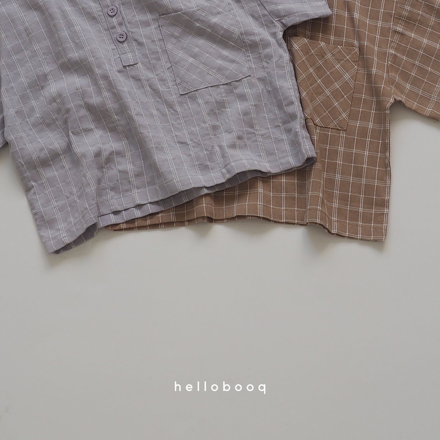 plaid henry tee