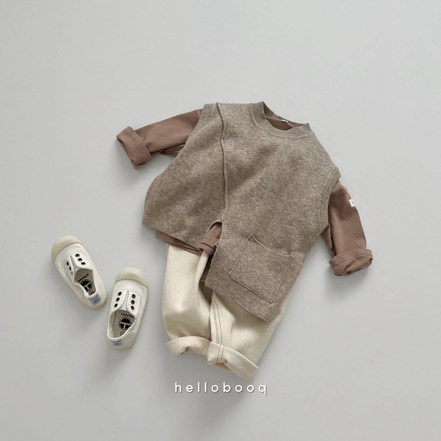 asymmetry knit vest