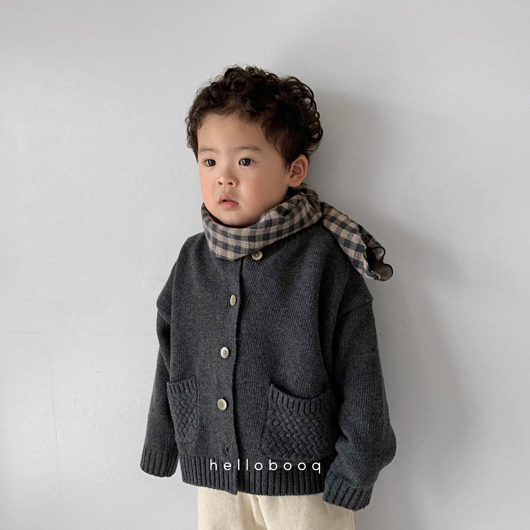 stand collar cardigan
