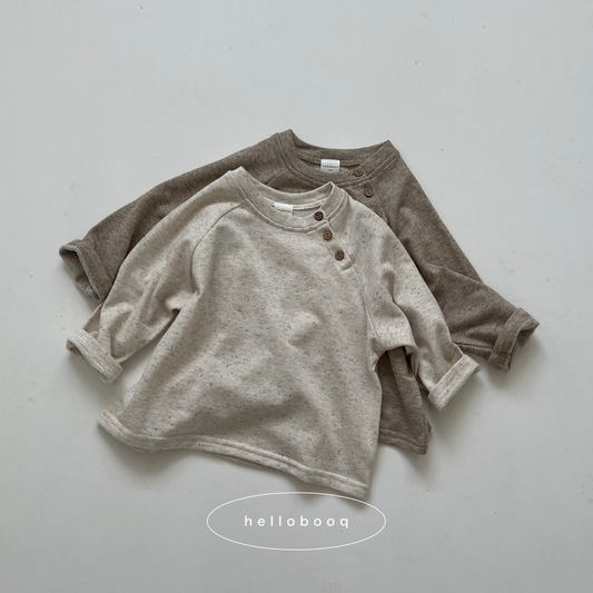 nefu button sweat tee