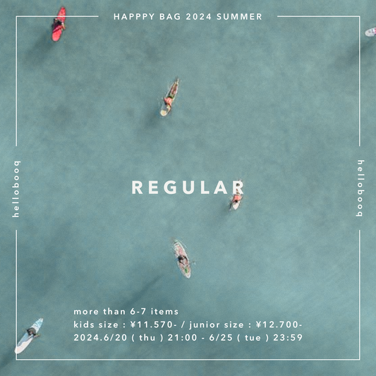 【 regular 】nomal happy bag 2024 summer