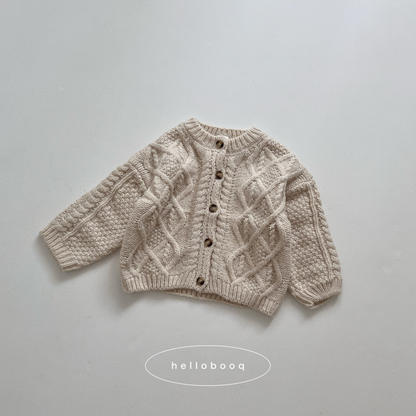 cable knit cardigan