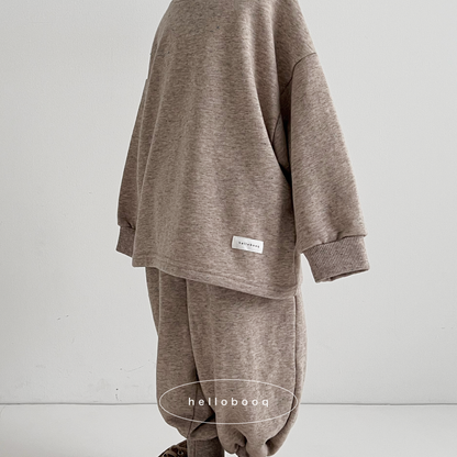 【 2次受注 】nefu sweat long tee #brown / 11月下旬から12月中旬発送予定