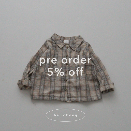 【 ご予約5%off 】soften check shirt