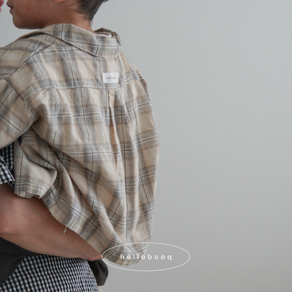 【 original 】soften check shirt
